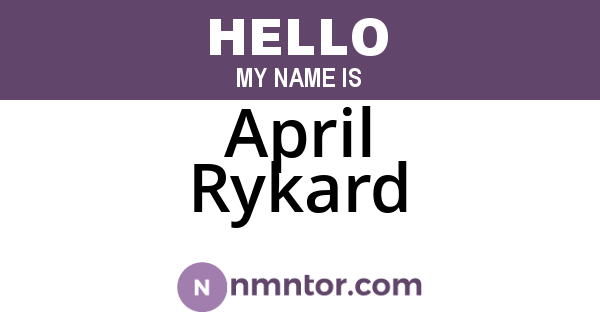 April Rykard