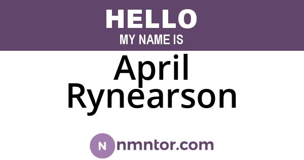April Rynearson
