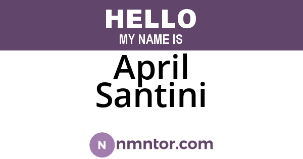 April Santini