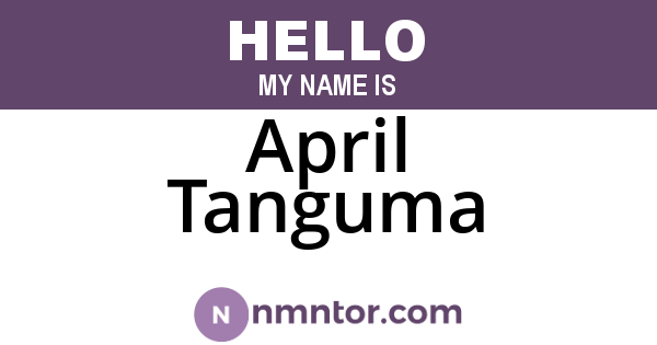 April Tanguma