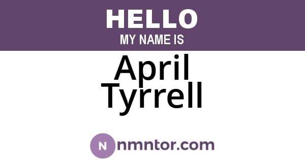 April Tyrrell
