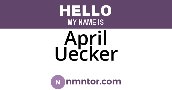 April Uecker