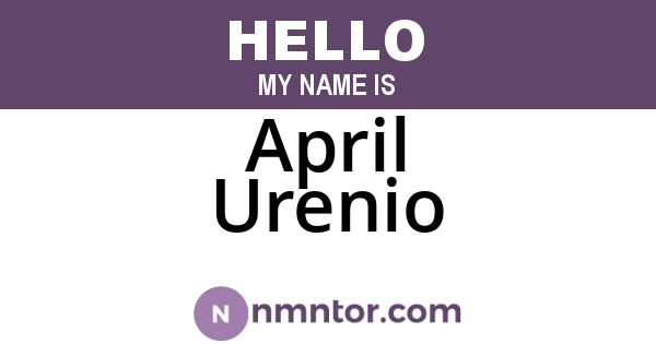 April Urenio