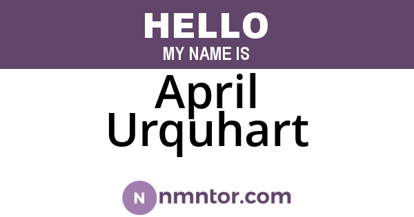 April Urquhart