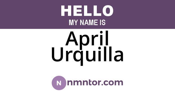 April Urquilla
