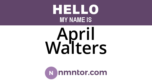 April Walters