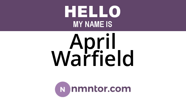 April Warfield