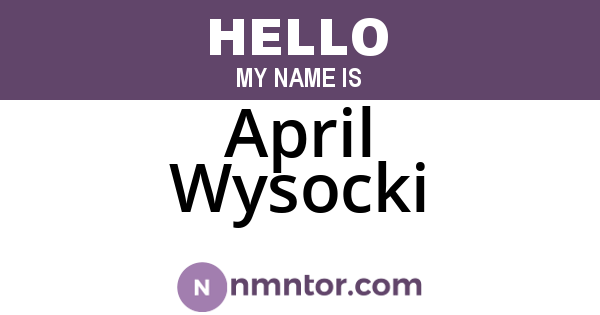 April Wysocki