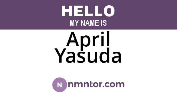 April Yasuda