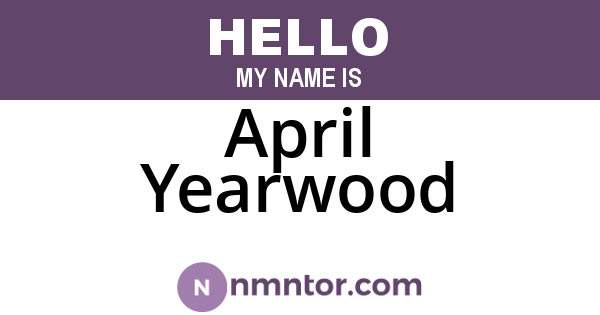 April Yearwood