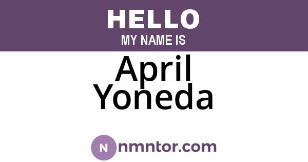 April Yoneda