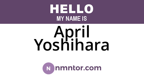 April Yoshihara