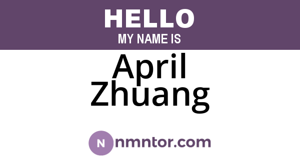 April Zhuang