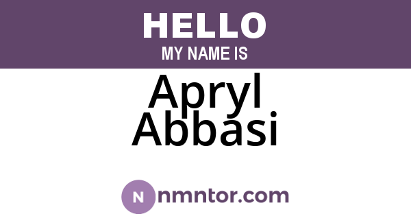 Apryl Abbasi