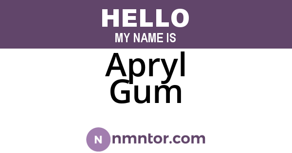 Apryl Gum