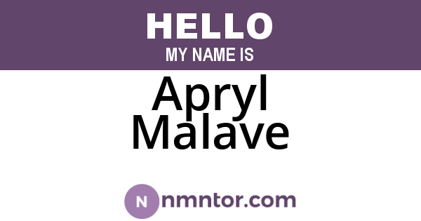 Apryl Malave