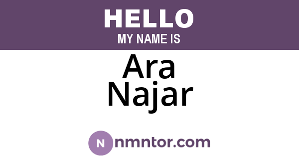 Ara Najar