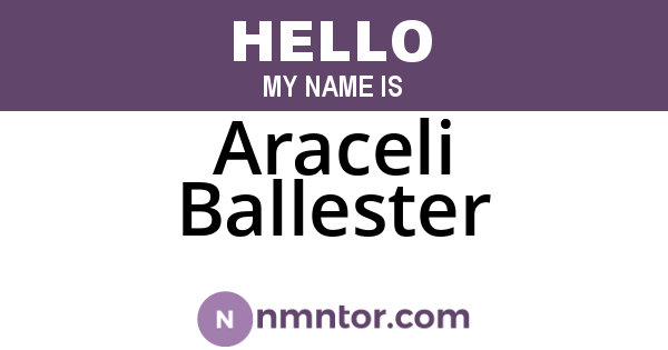 Araceli Ballester