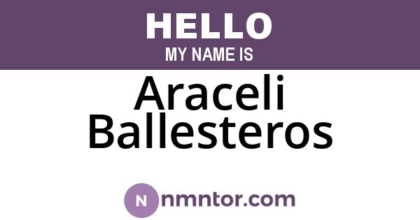 Araceli Ballesteros