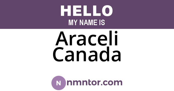 Araceli Canada