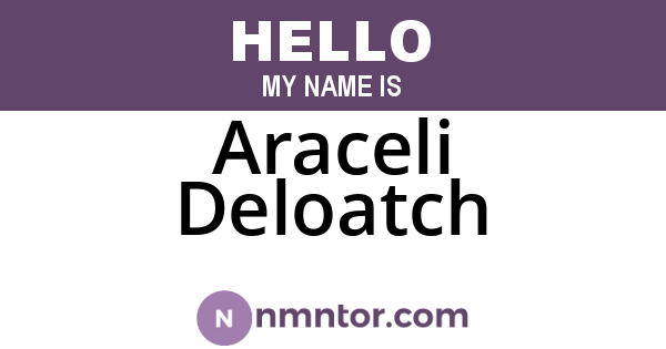 Araceli Deloatch