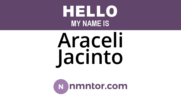 Araceli Jacinto