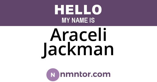 Araceli Jackman