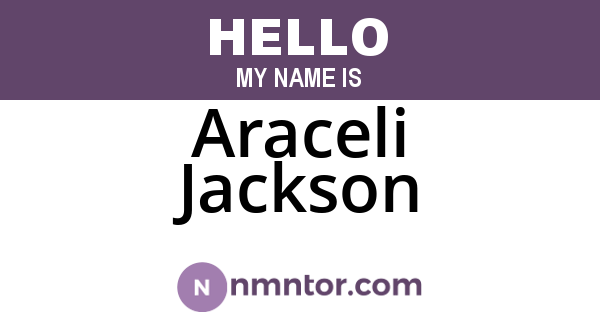 Araceli Jackson