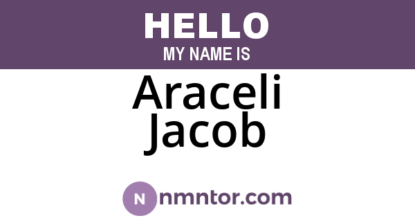 Araceli Jacob