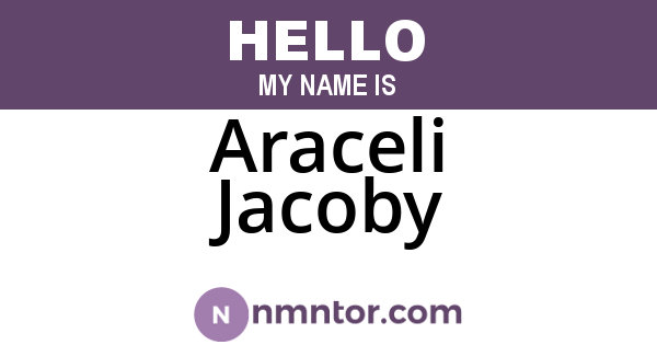 Araceli Jacoby