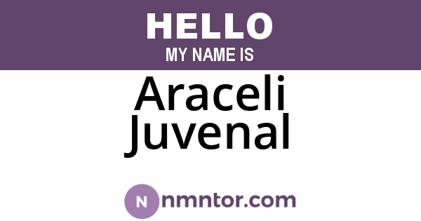 Araceli Juvenal