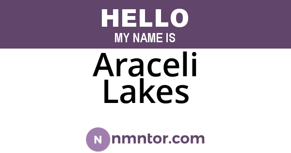 Araceli Lakes