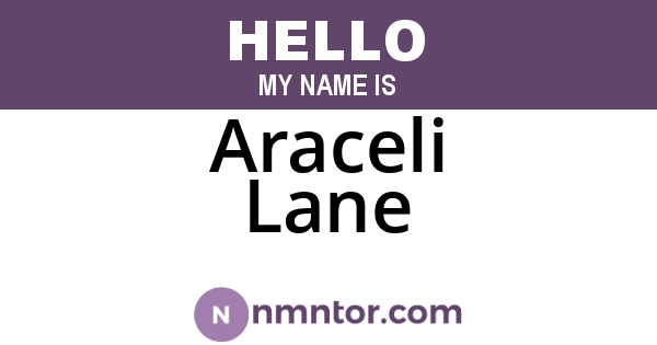 Araceli Lane