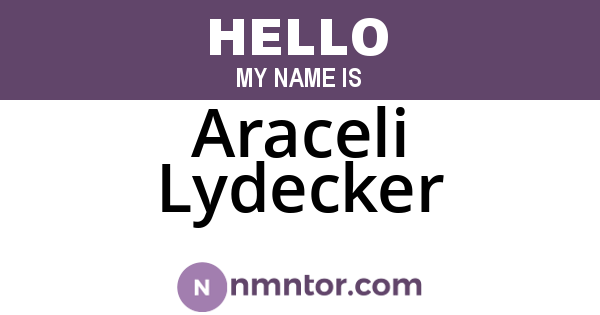 Araceli Lydecker