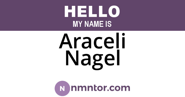 Araceli Nagel