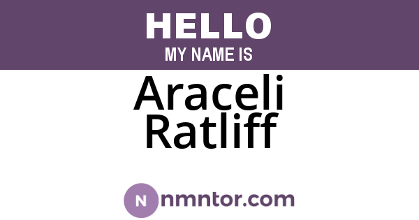 Araceli Ratliff