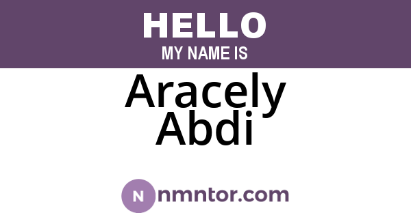 Aracely Abdi