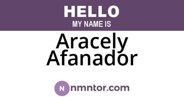 Aracely Afanador