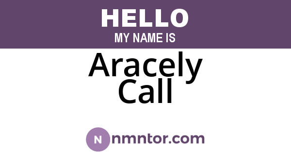 Aracely Call