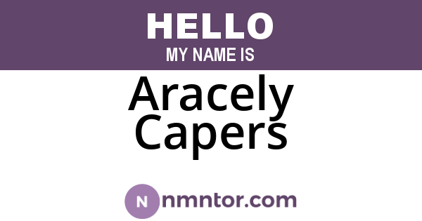 Aracely Capers