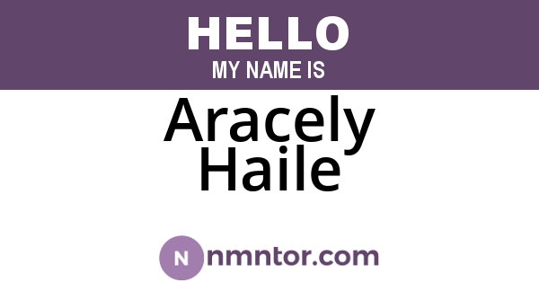 Aracely Haile