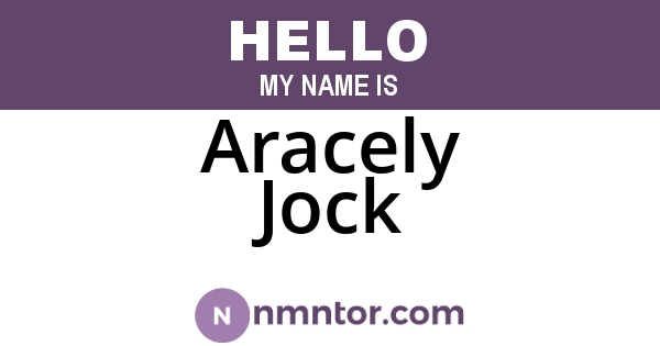 Aracely Jock