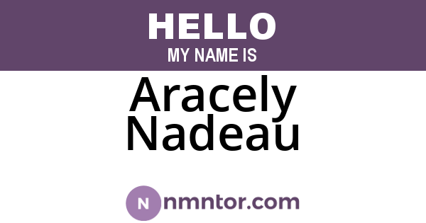 Aracely Nadeau