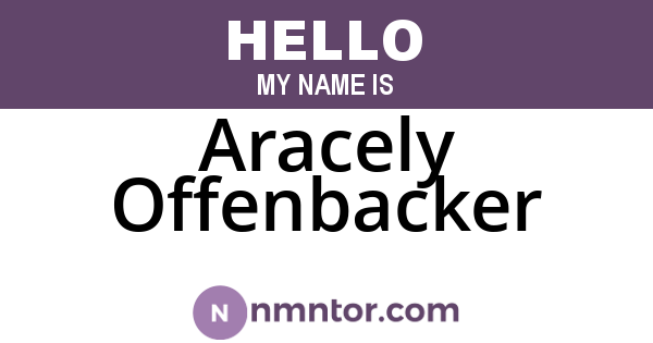 Aracely Offenbacker