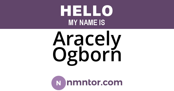 Aracely Ogborn