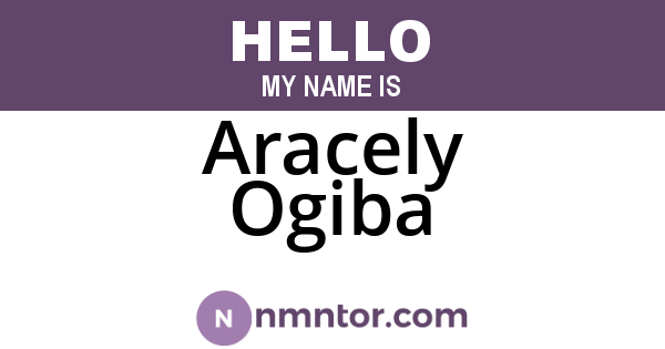 Aracely Ogiba