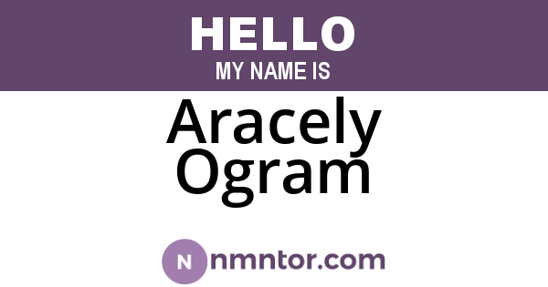 Aracely Ogram