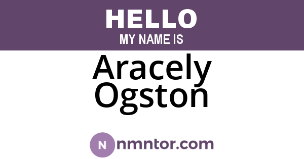 Aracely Ogston