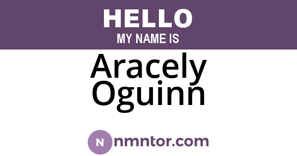 Aracely Oguinn