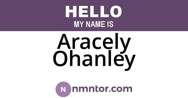 Aracely Ohanley